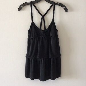 American Rag BlackTiered Top Sz Small